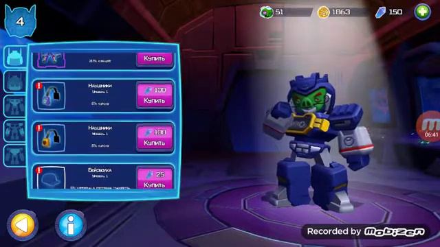 Вторая часть игры в Angry Birds Transformers смотреть онлайн