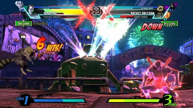 UMVC3 - GHOST RIDER/ROCKET RACCOON/SPIDER-MAN ONLINE! смотреть онлайн