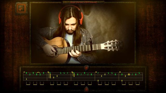 (HoMM4 Dirt theme) Hope | guitar cover + tabs | fingerstyle смотреть онлайн