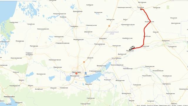 Карта Краснодарского края