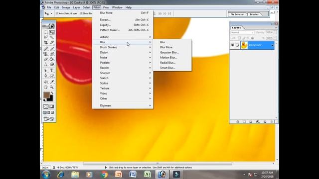 How To Use Filter Effects In Adobe Photoshop 7.0 Part 38 смотреть онлайн
