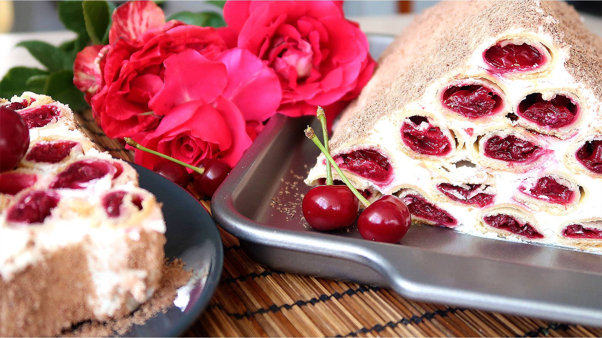 Торт Монастырская изба с вишней и шоколадом смотреть онлайн