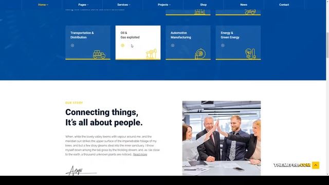 Industris - Factory and Business WordPress Theme industry small scale industry Easy Create Website смотреть онлайн