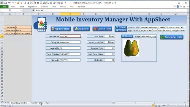 How To Create A Mobile Inventory Manager App And Sync With Excel And AppSheet смотреть онлайн