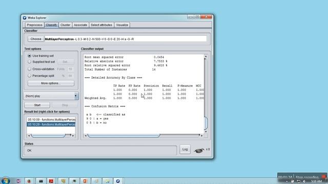 Multilayer Perceptron | Neural Network in Weka : Weka Tutorials # 5 смотреть онлайн