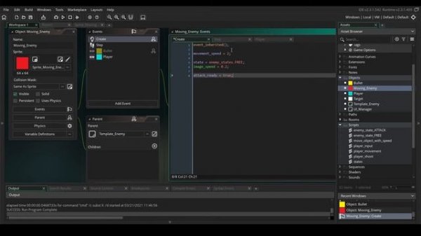 Top-Down Shooter в GameMaker. Часть 3 - атаки врагов и healthbar | Урок по GameMaker Studio 2
