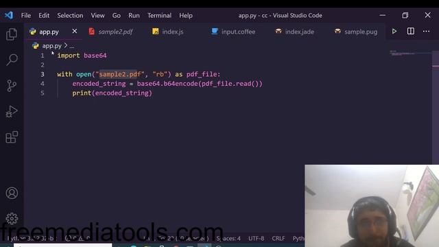 Python 3 Script to Encode a PDF File to Base64 String Using base64 Library Full Tutorial For Noobs смотреть онлайн