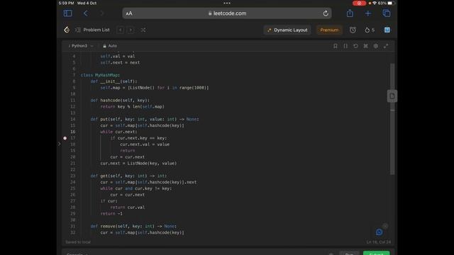 Design HashMap -Leetcode 706 - Python смотреть онлайн