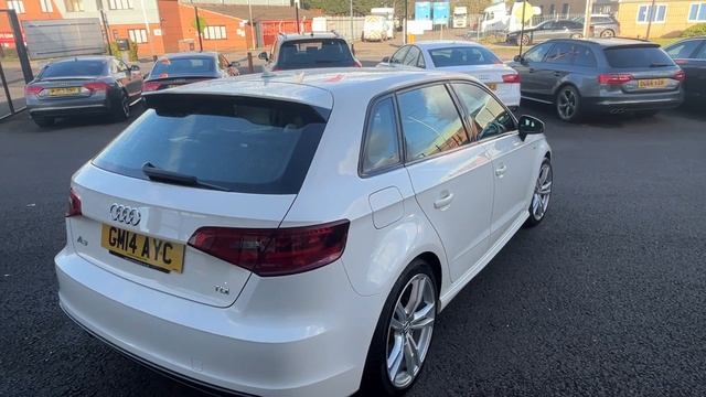 2014 14 AUDI A3 2.0 TDI S LINE 5DR AMALFI WHITE смотреть онлайн