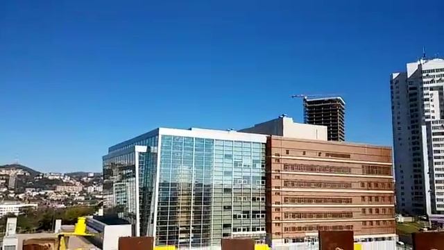 Панорама Владивостока с крана на Фастовской смотреть онлайн