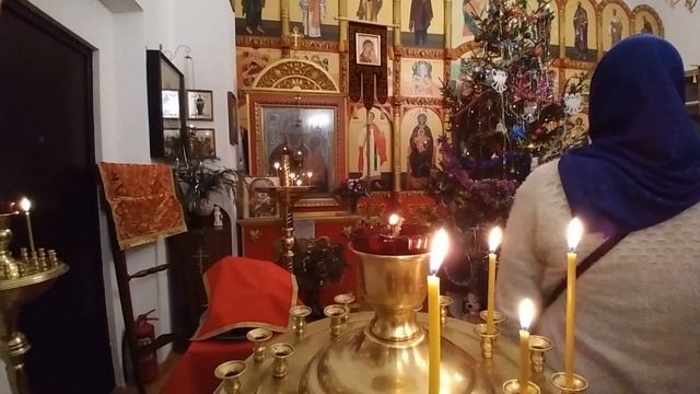 6-7.01.2021.Рождество. Ночное богослужение в Храме "Воскресение Словущее" г. Пикалёво смотреть онлайн