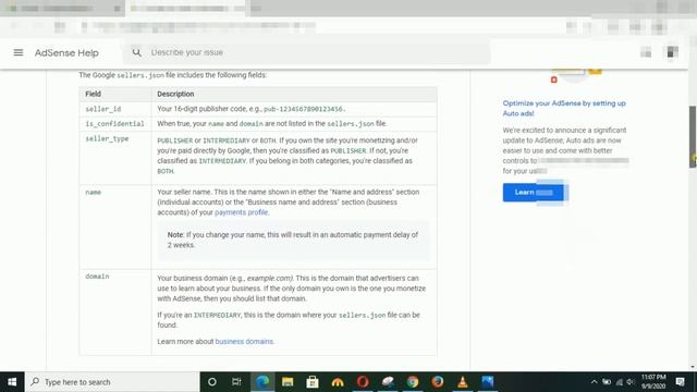 We encourage you to publish your seller information in the Google sellers.json file | AdSense tips смотреть онлайн