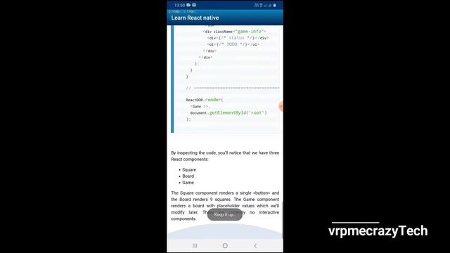 Learn react js and react native : Android app смотреть онлайн
