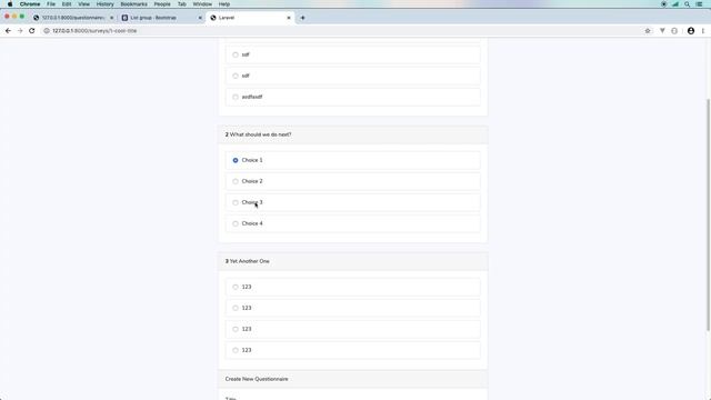 Laravel 6 Beginner - e19- Final Project Part 3 (Questionnaire/Survey App) смотреть онлайн