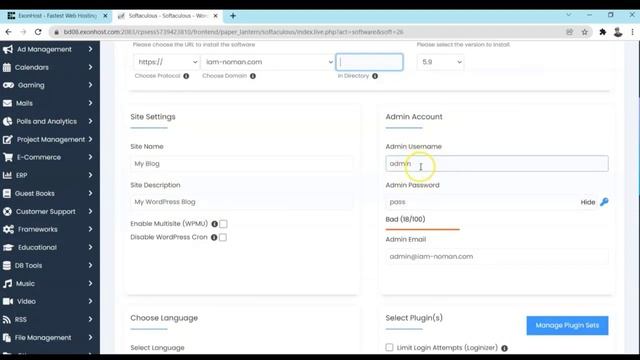How to Install WordPress in cPanel using Softaculous | ExonHost смотреть онлайн