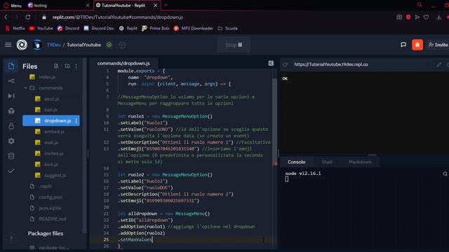 Come creare un Dropdown Menu - discord.js смотреть онлайн