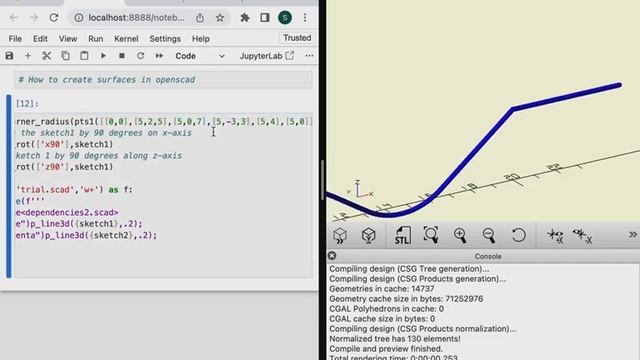 creating surfaces in openscad смотреть онлайн