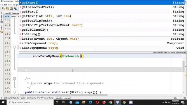 PROJECT PART 12 USING SWING IN JAVA | SEARCH BY NAME FROM DATABASE USING JFRAME смотреть онлайн