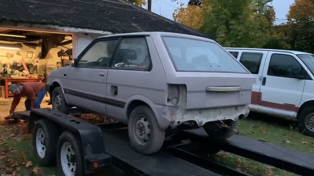 Subaru Justy - Part 1 - The Move & Tow after 10+years sitting in storage!!!! смотреть онлайн