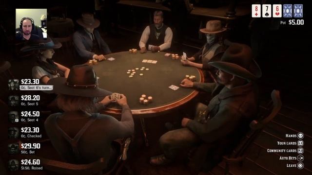 Winning my largest pot in Red Dead Redemption 2 Online Poker смотреть онлайн