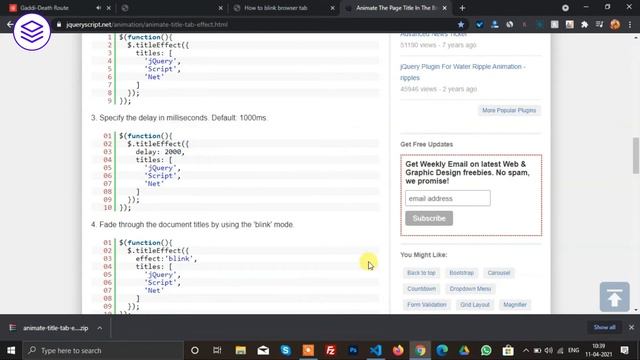 How to blink browser tab | Browser Tab Notification смотреть онлайн