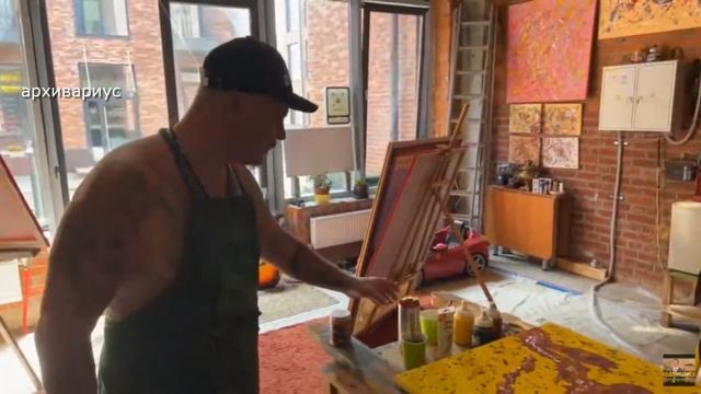 СИМОНОВ СЕРГЕЙ ПИШЕТ КАРТИНУ ДЛЯ ВОРКУТЫ В ПОДАРОК. НЕ РЫЧИТЕ ПАЦАНЫ. смотреть онлайн