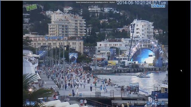 Ялта. Верхняя Набережная.10.06.14 г. Время 21:24 :) смотреть онлайн