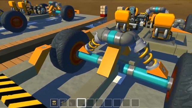 КАК ПОСТРОИТЬ ПОДВЕСКУ В SCRAP MECHANIC (4 ВАРИАНТА ПОДВЕСКИ) смотреть онлайн