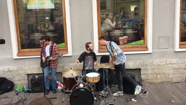 Another Brick In The Wall (cover) @ Невский проспект. Санкт-Петербург (22.07.2016) смотреть онлайн