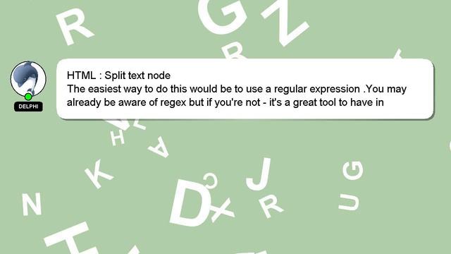 HTML : Split text node смотреть онлайн