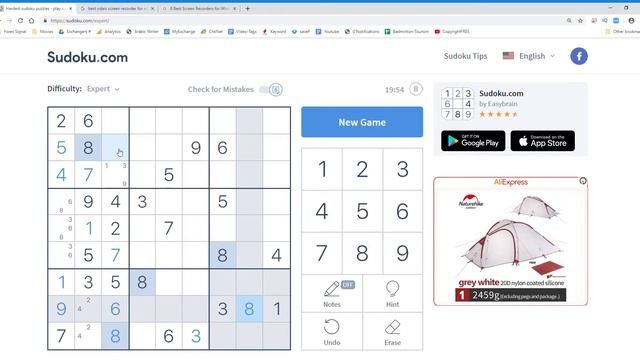 How to Solve Sudoku Expert Hard Level Puzzles | Sudoku Techniques Tutorials in Urdu Hindi смотреть онлайн