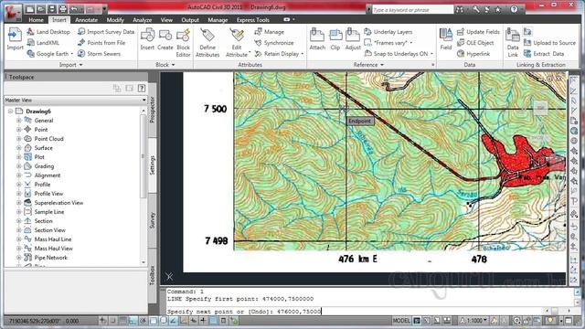 Georreferenciando uma carta topográfica - Curso Básico de AutoCAD Civil 3D - Aula 4.1 - cadguru смотреть онлайн
