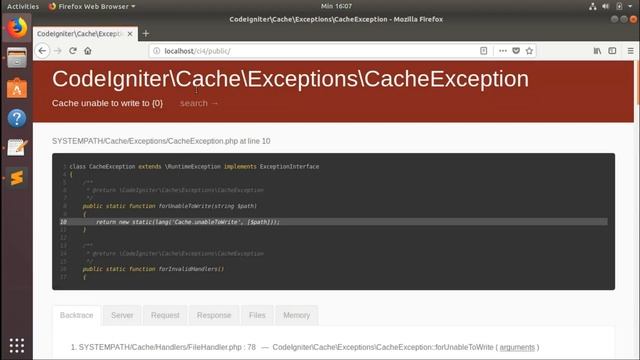 Error Codeigniter 4 when access public folder - We seem to have hit a snag. Please try again later смотреть онлайн