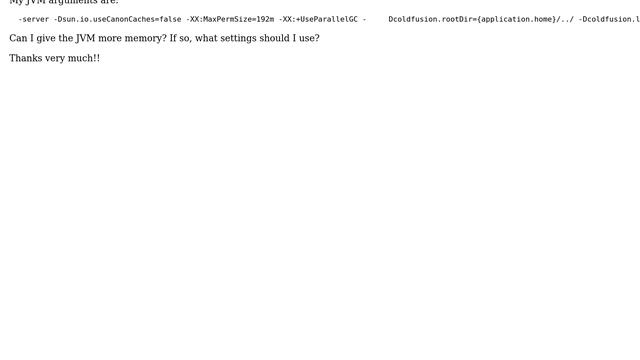 Coldfusion on VPS, how much JVM heap memory? (4 Solutions!!) смотреть онлайн