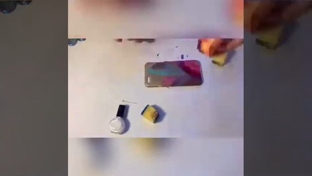 Мастер-класс. Декупаж чехла для телефона лаками для ногтей смотреть онлайн