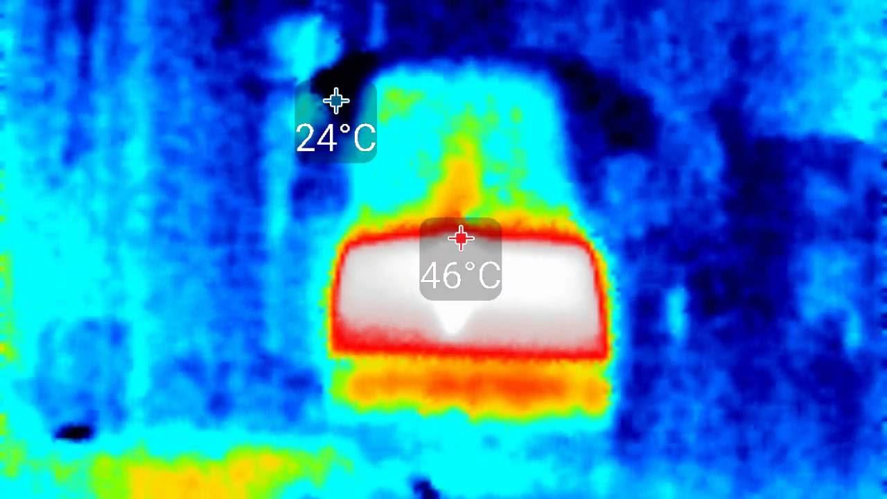 Закипание чайника на экране тепловизора Seek Thermal смотреть онлайн