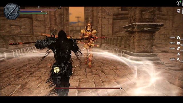 The Gatekeeper. Giant Knight Ritho. Vigilant / SSE / NVT ENB / DS combat смотреть онлайн