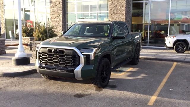 2022 Toyota Tundra Limited in Army Green on 295/60R20 Tires смотреть онлайн
