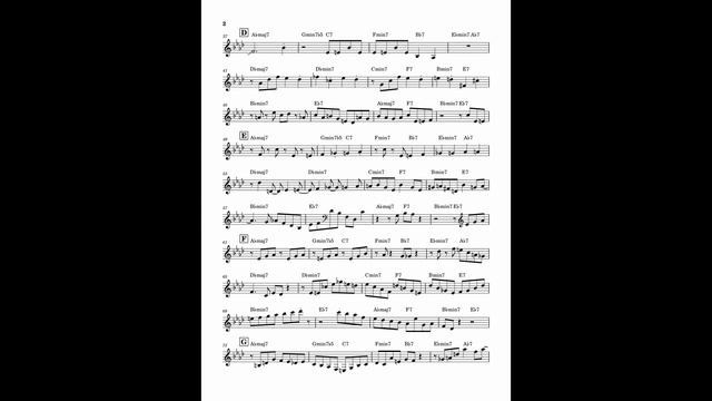 Chi Chi (Ab Blues) - James Griffith's Alto Saxophone Solo Transcription смотреть онлайн