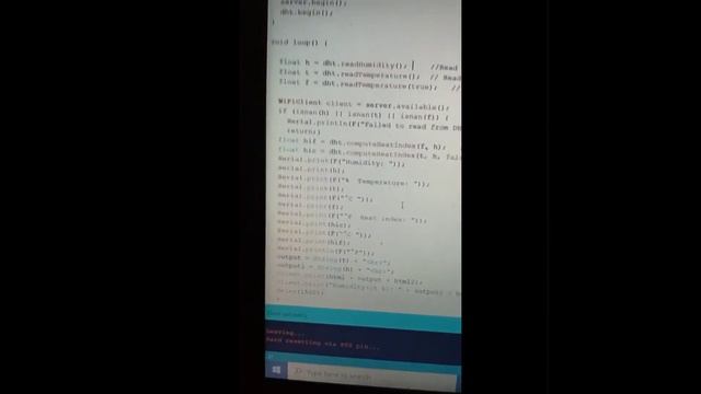 DHT11 with ESP32 on WebServer. смотреть онлайн