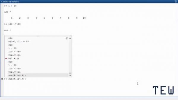 Matlab 2016 - Matlab Programming Tutorial For Beginners : Quick Start Part 2
