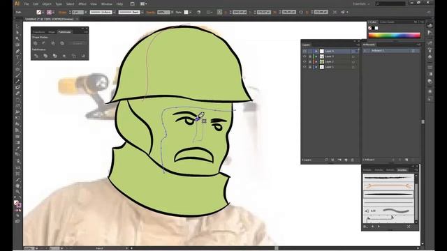 Adobe Illustrator как обвести картинку смотреть онлайн