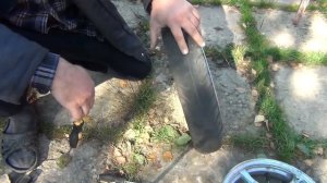 Замена покрышки  скутера