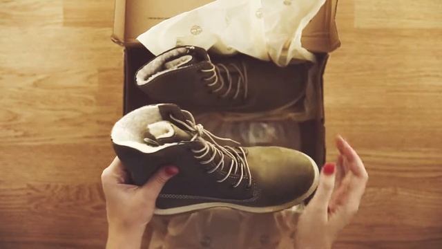 Timberland болотные с флисом (unboxing) смотреть онлайн