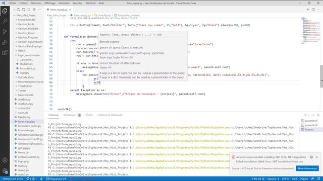 Formulaire avec Tkinter Python en utilisant une base de donnée MySQL-- Partie 2 смотреть онлайн