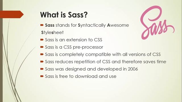 SASS Crash Course 2022 | What is SASS? | Why do we use SASS? смотреть онлайн