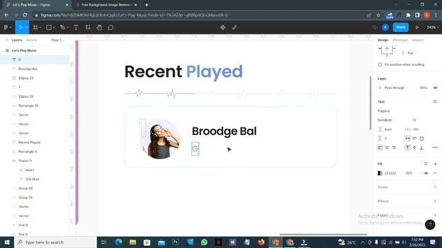 How to Design Music Dashboard | Figma Ui/Ux Design Tutorial смотреть онлайн