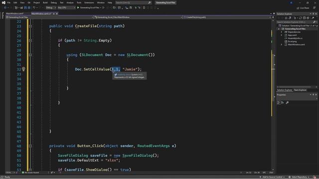 Create Excel Spreasheets in WPF смотреть онлайн