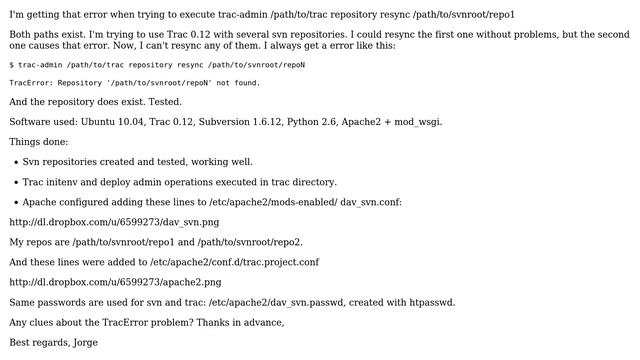 TracError: Repository not found (3 Solutions!!) смотреть онлайн