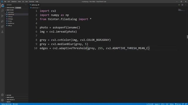 Cartoon Effect on Image using Python & OpenCV смотреть онлайн